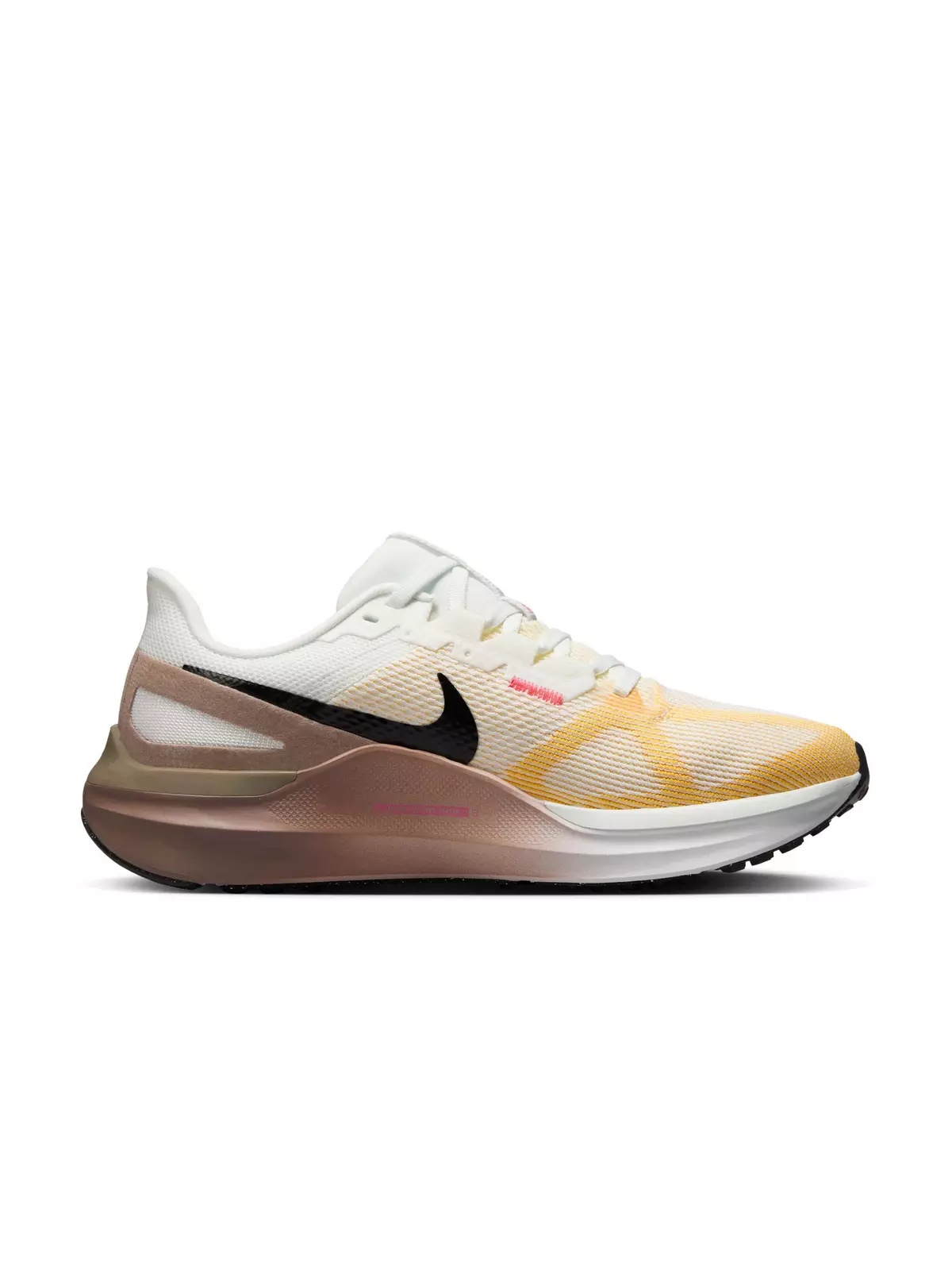 Structure 25 "Summit White/Mink Brown/Varsity Maize/Black" Women's Running Shoe - 1