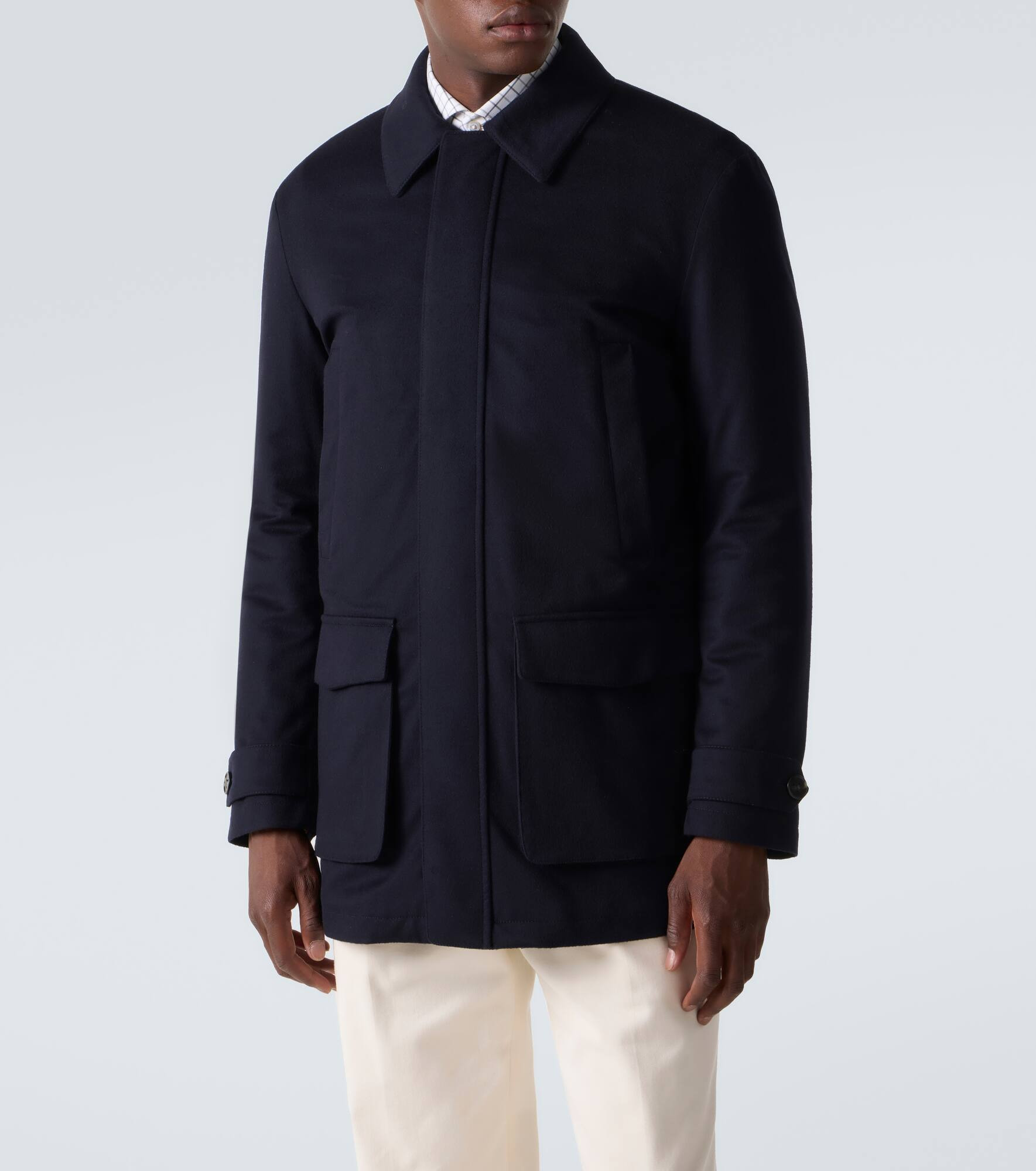 Technical virgin wool coat - 3
