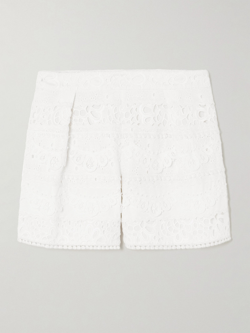 Broderie Anglaise Cotton Shorts 1