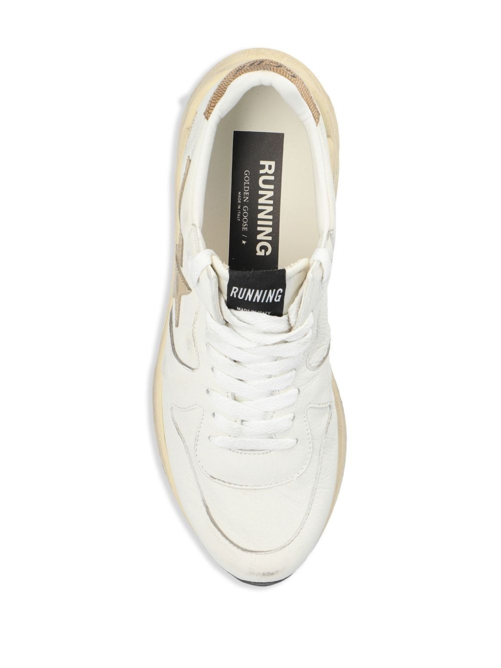 Golden Goose Women Running Sole Sneakers In Nappa With Laminated Star And Lizard Printed Heel Tab - 3
