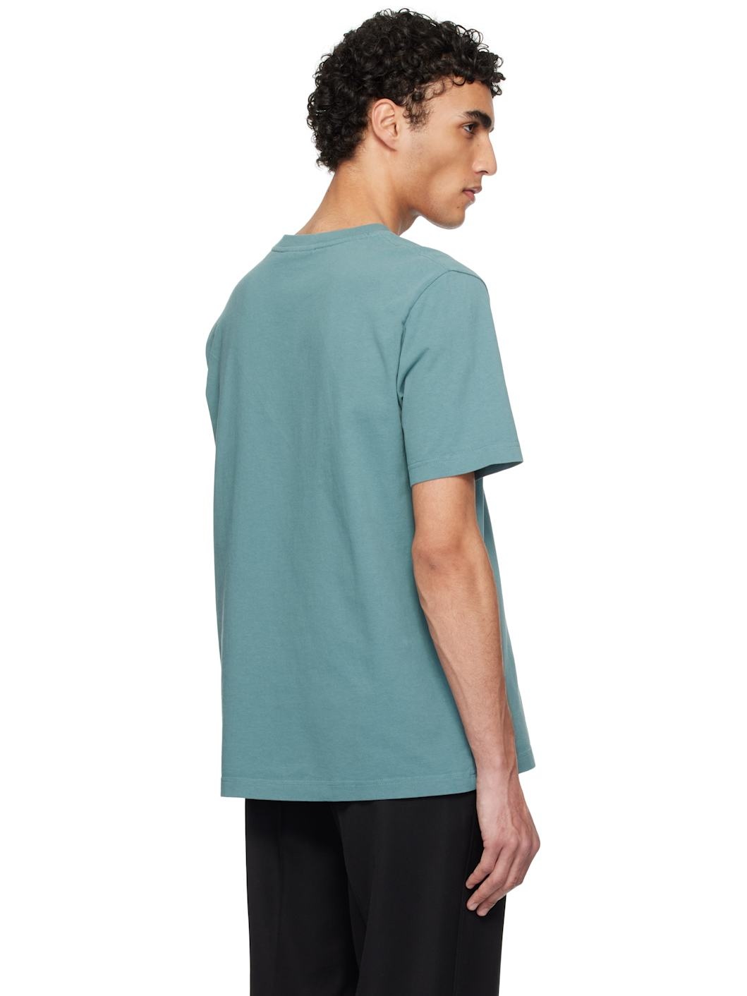 Blue Bold Fox Head Patch Comfort T-shirt - 3