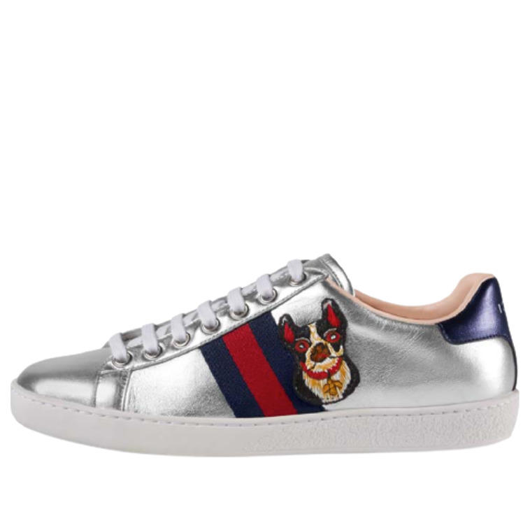 (WMNS) Gucci Ace 'Year of the Dog - Metallic Silver' 501908-DXAL0-8164 - 3