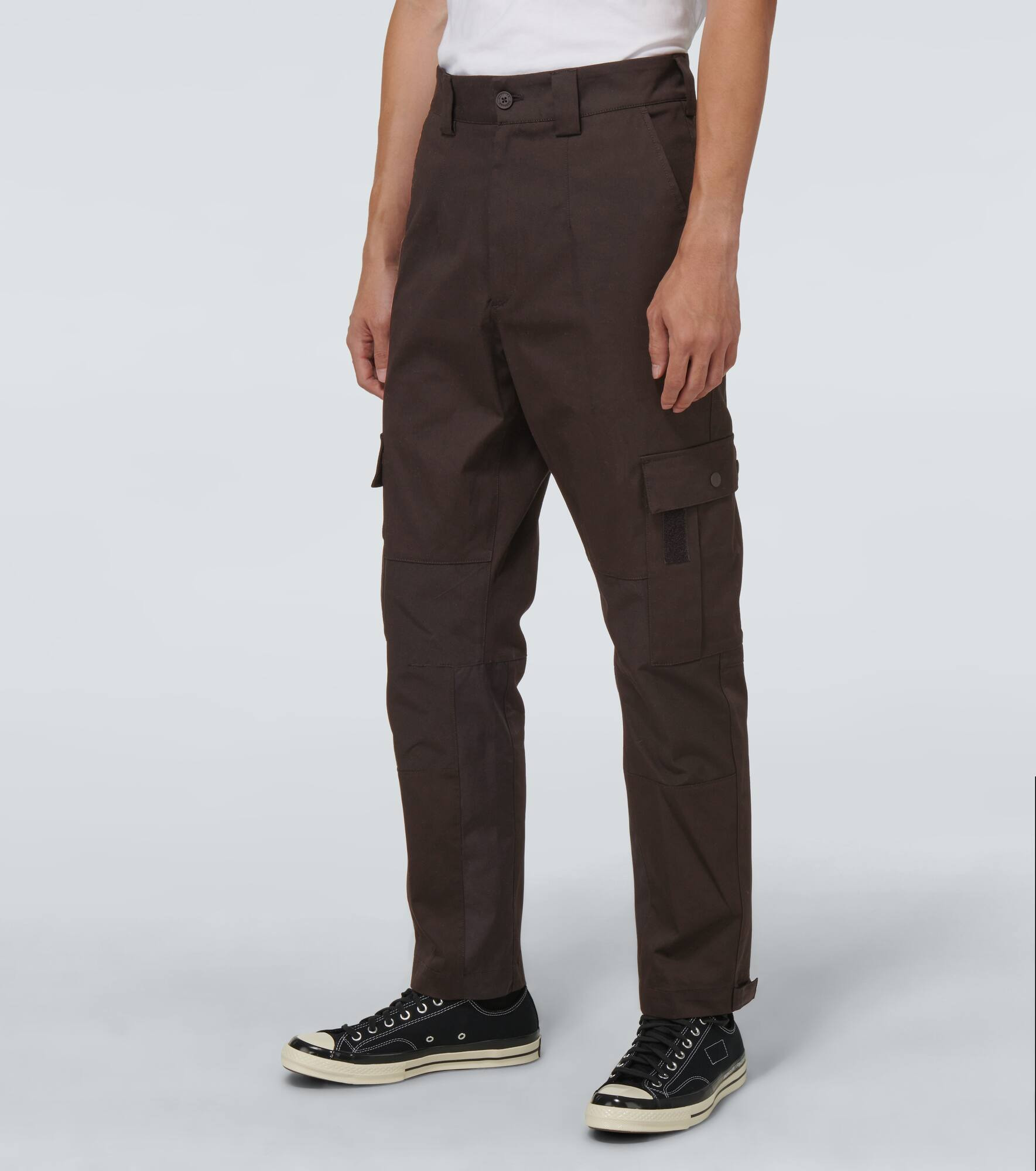 Cotton jersey cargo pants - 3
