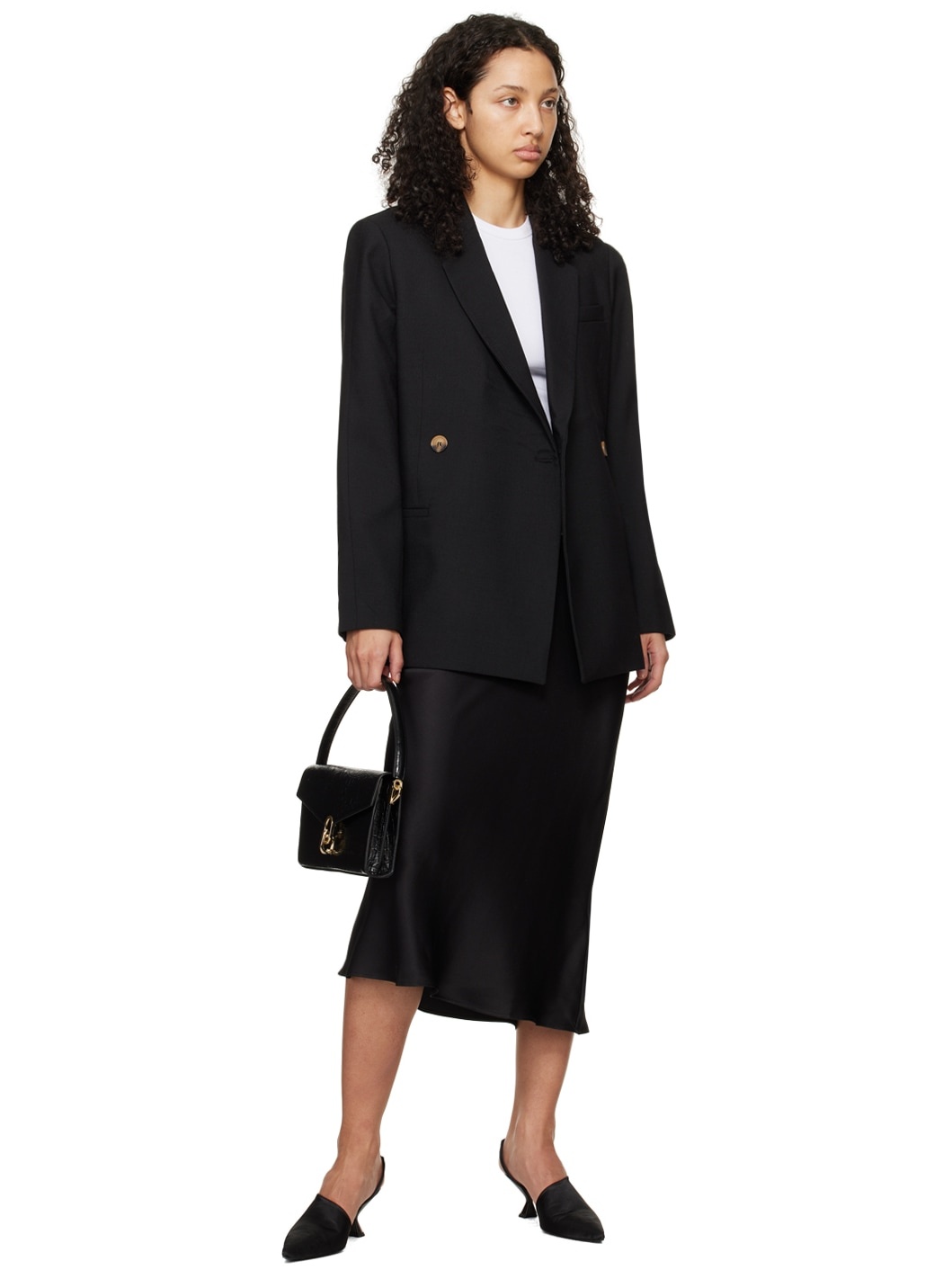 Black Bar Midi Skirt - 4