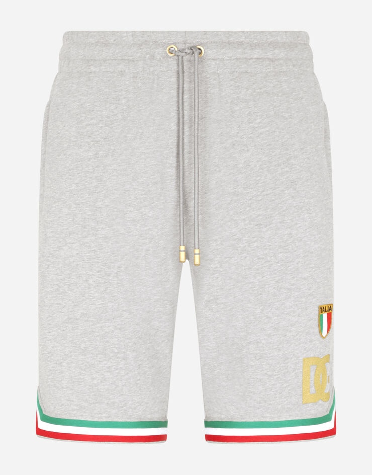 Jersey shorts with patch embellishment - 1