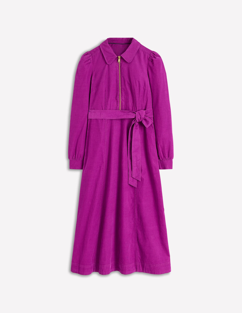 Adelaide Zip Cord Midi Dress-Regal Purple 1