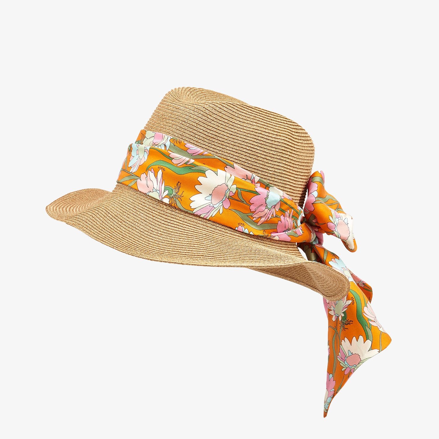 Beige straw hat - 1