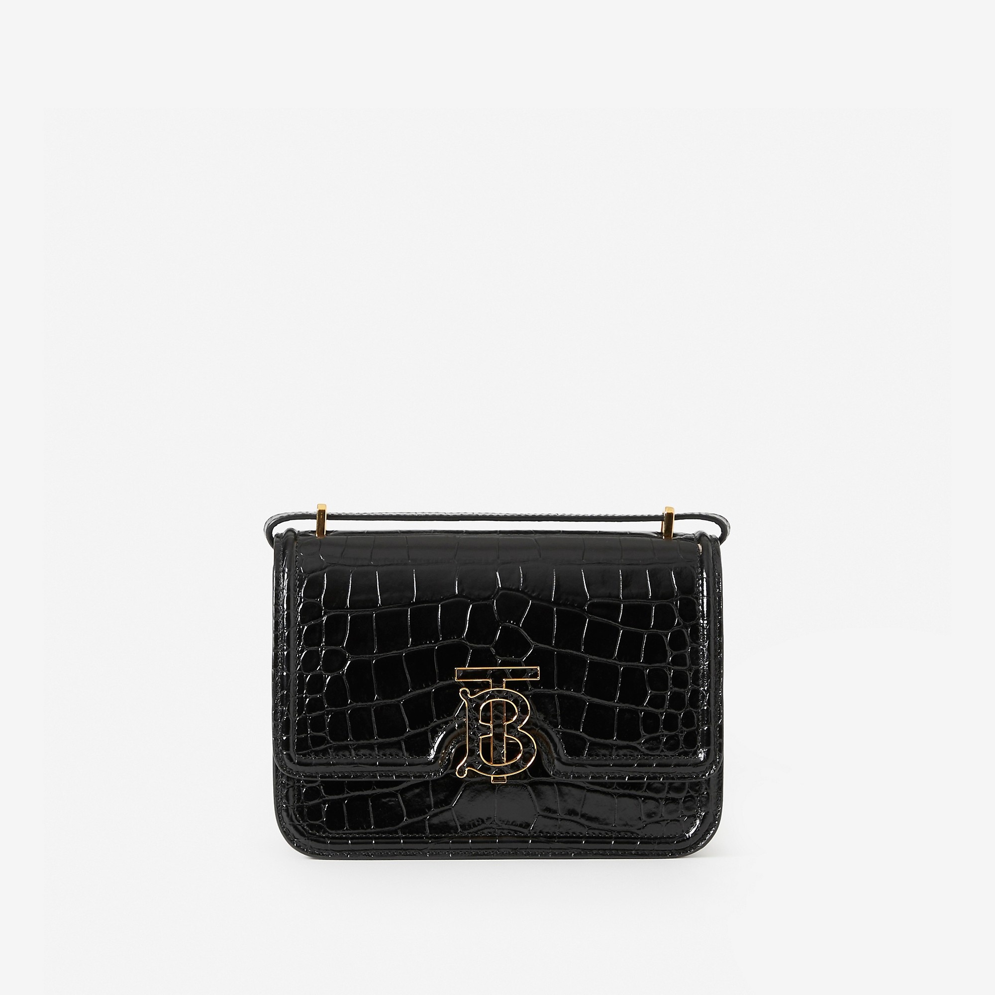 Embossed Leather Small TB Bag - 1