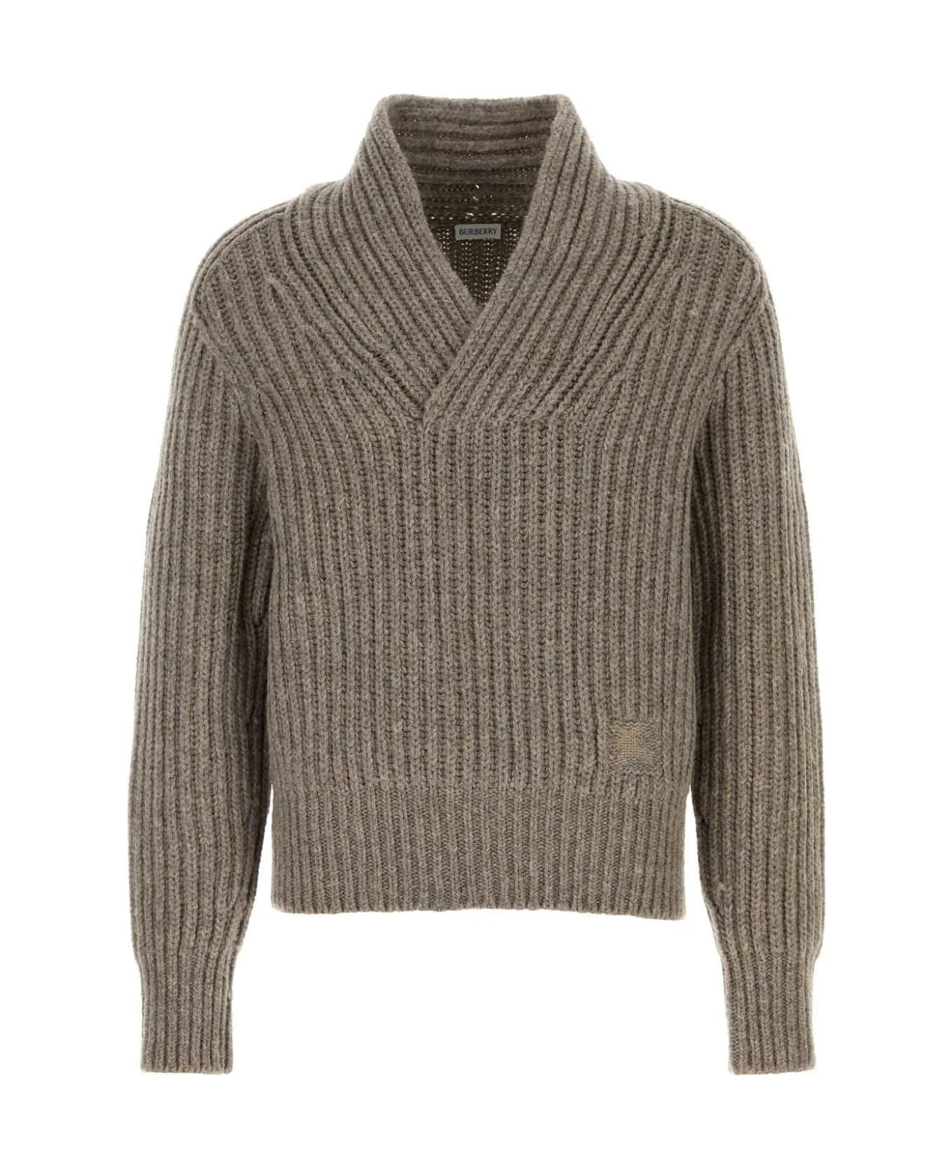 Dove Grey Wool Sweater - 1