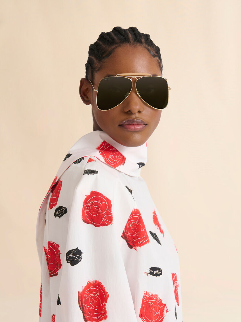 GOLD ZALRUHA SUNGLASSES - 2