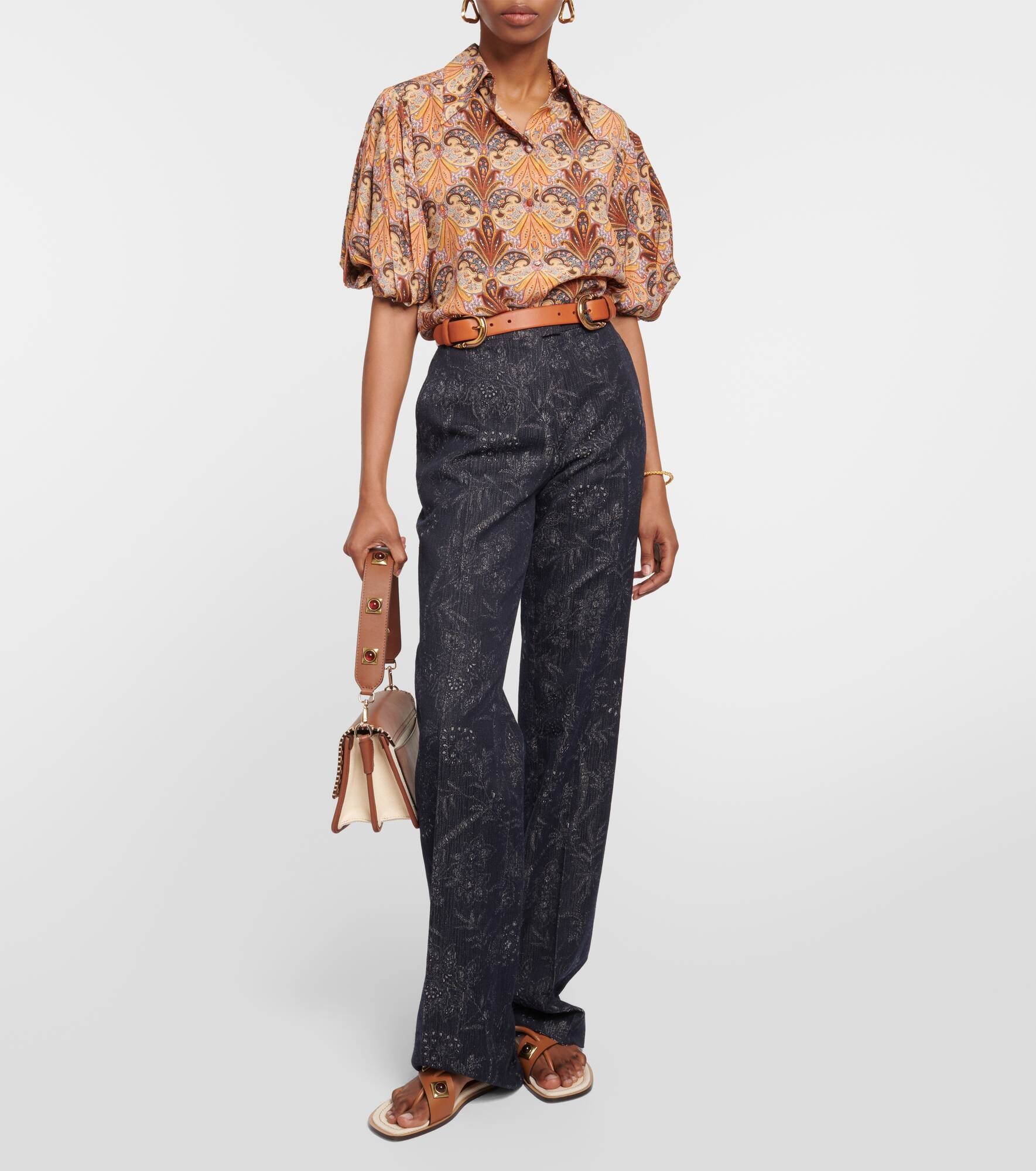 Printed silk top - 2