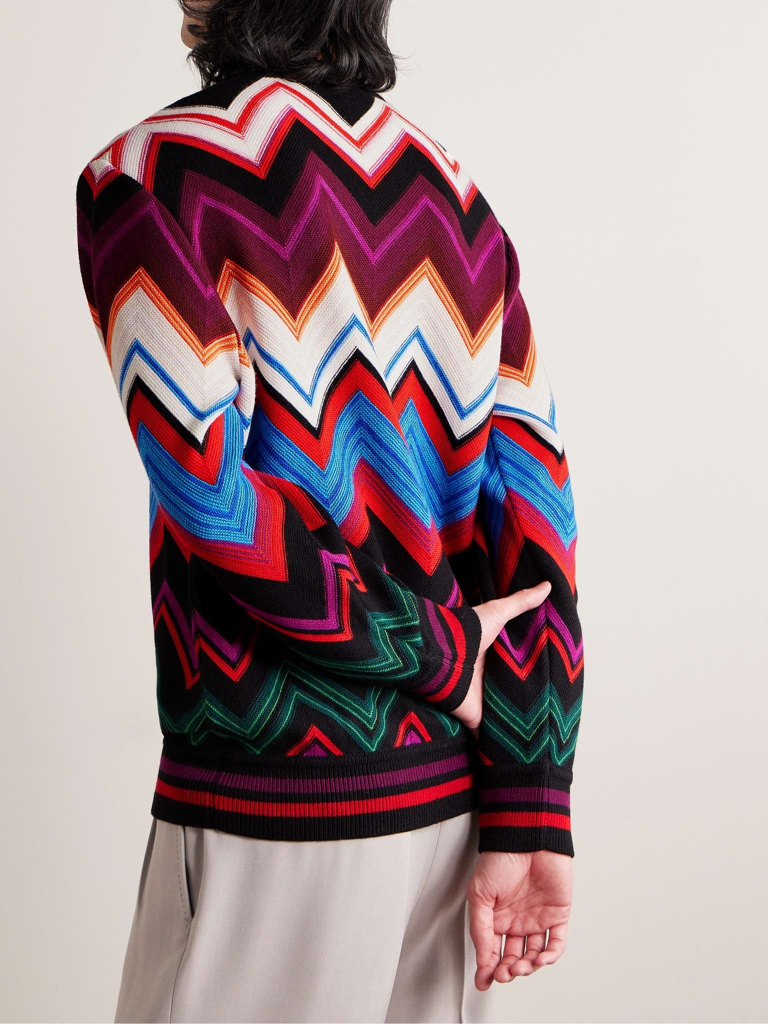 Missoni sweater in ribbed virgin wool