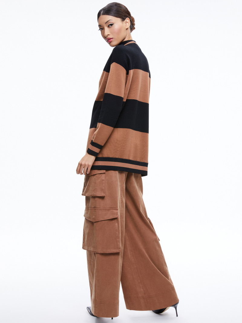 BARRY OVERSIZED V-NECK CARDIGAN 3