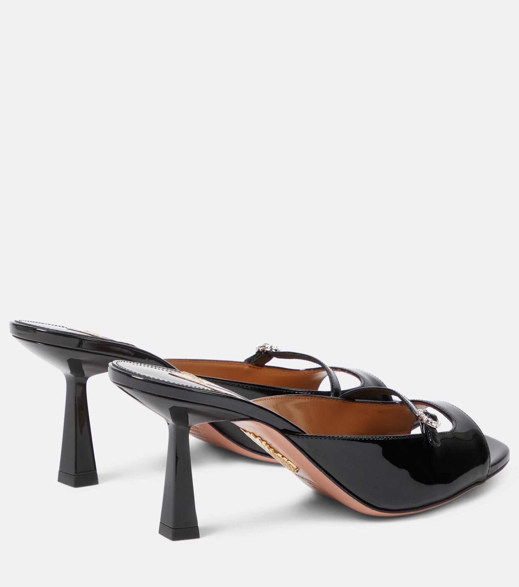 Soul Sister 75 patent leather mules - 3