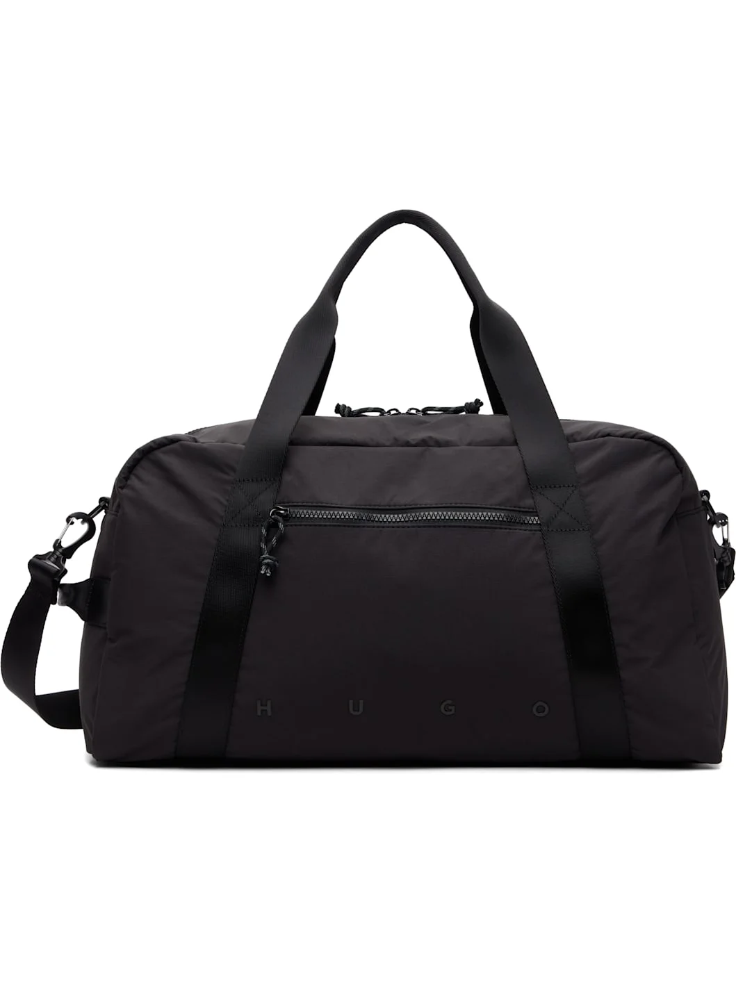Black Wide-Set Logo Holdall Duffle bag - 1