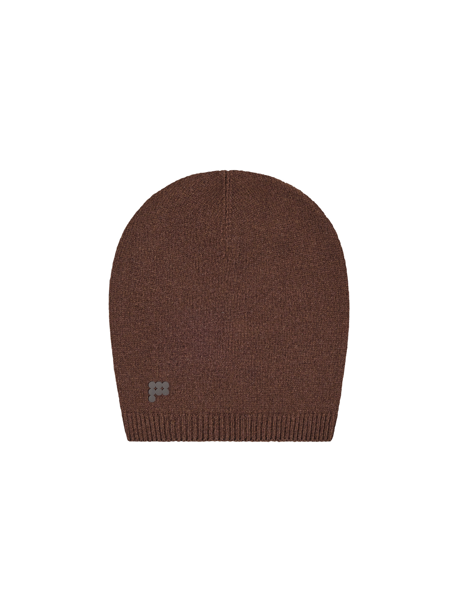 Recycled Cashmere Beanie - Chestnut Brown - 1
