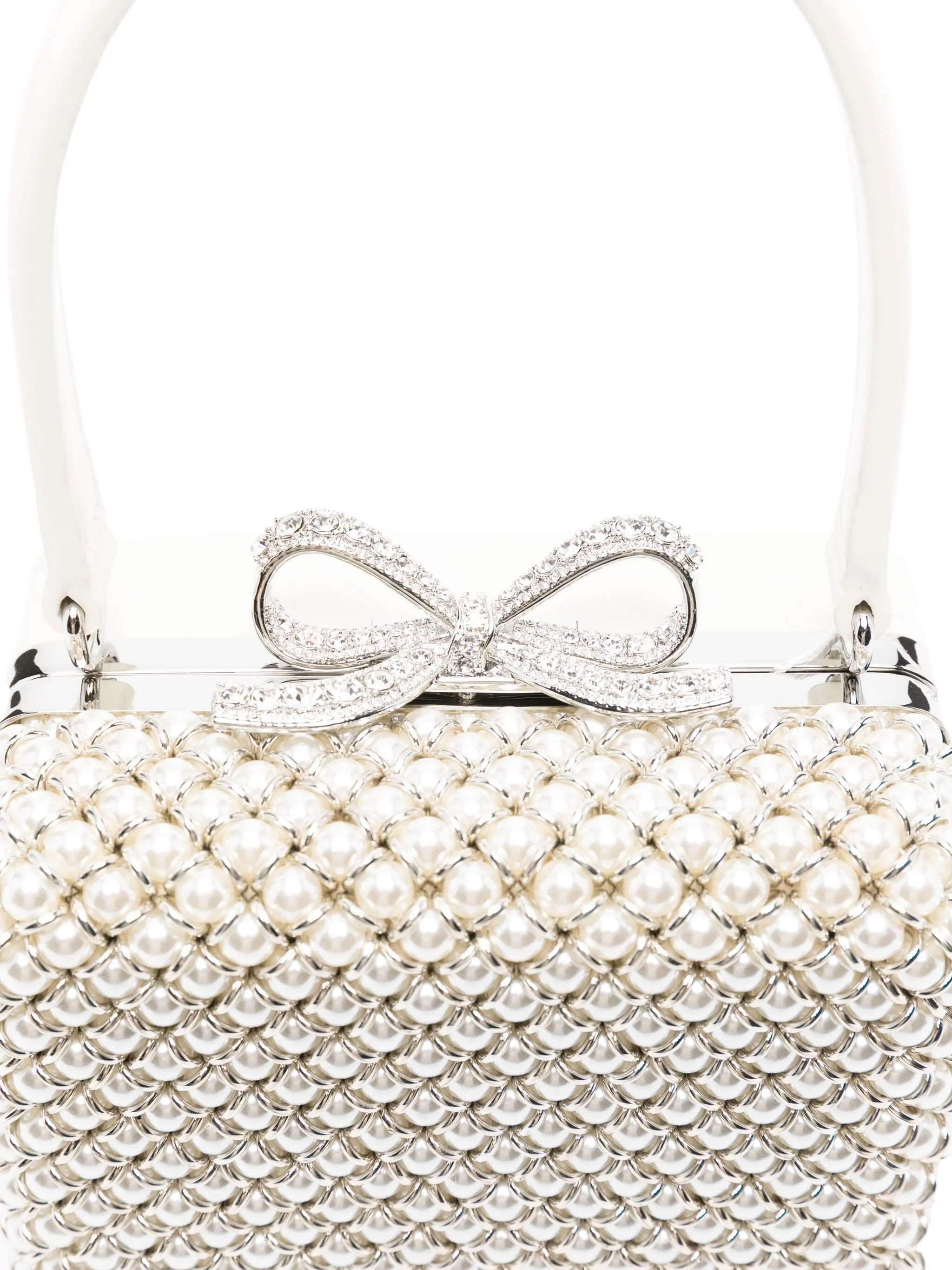 Self-portrait Mini Pearl-embellishment Tote Bag - 4