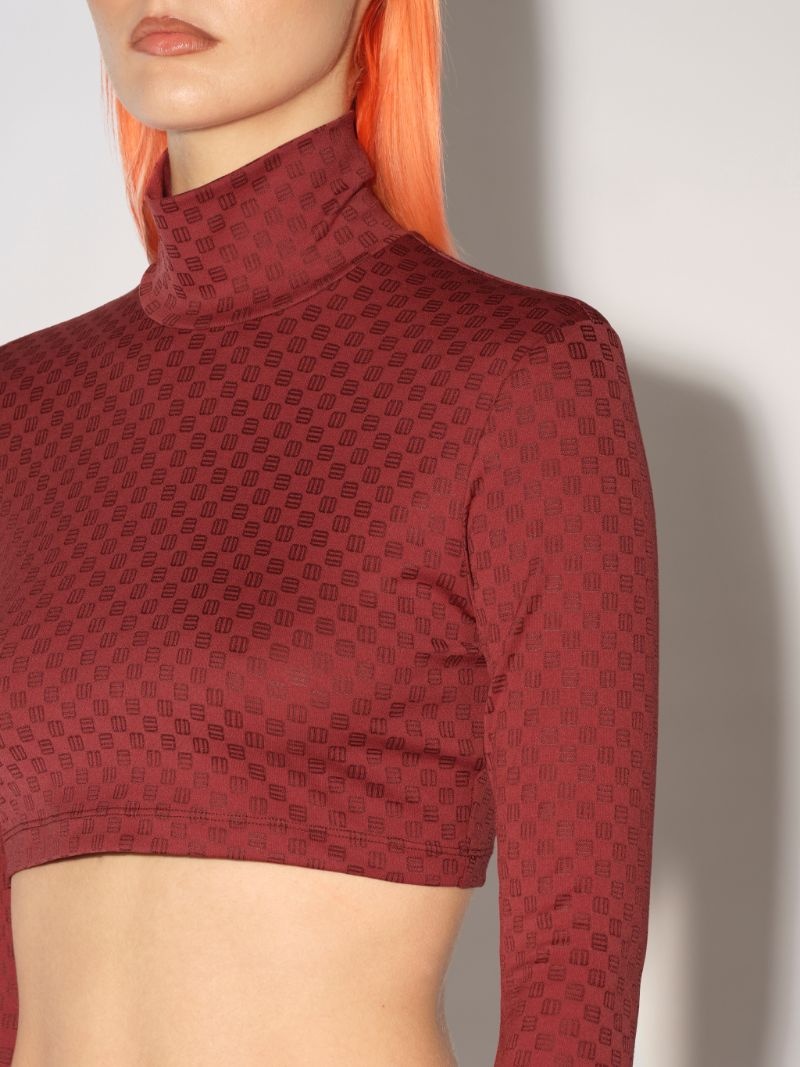 MINI MONOGRAM CROP TOP - 5