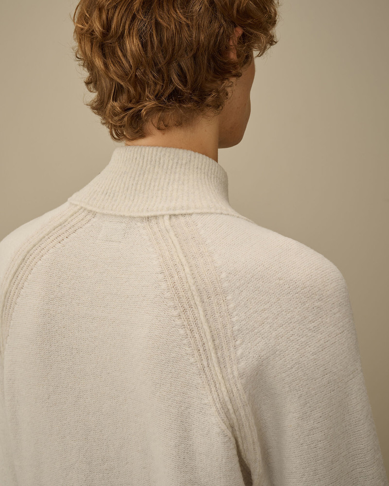 Fleece Knit Half Zip Lens Sweater 6