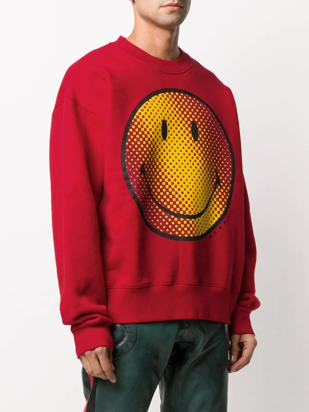 smile-print sweatshirt - 3