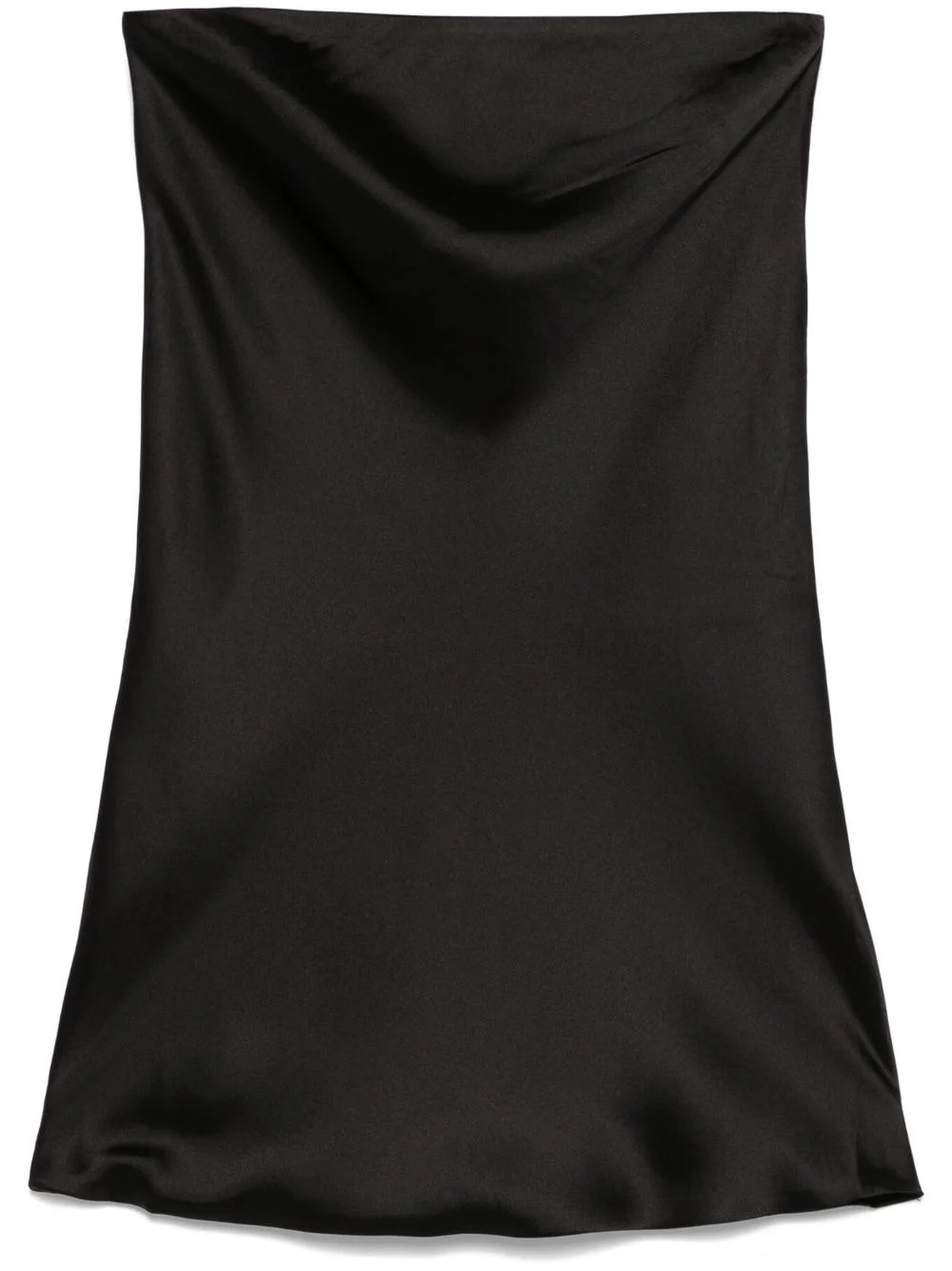 bias-cut strapless mini dress - 1