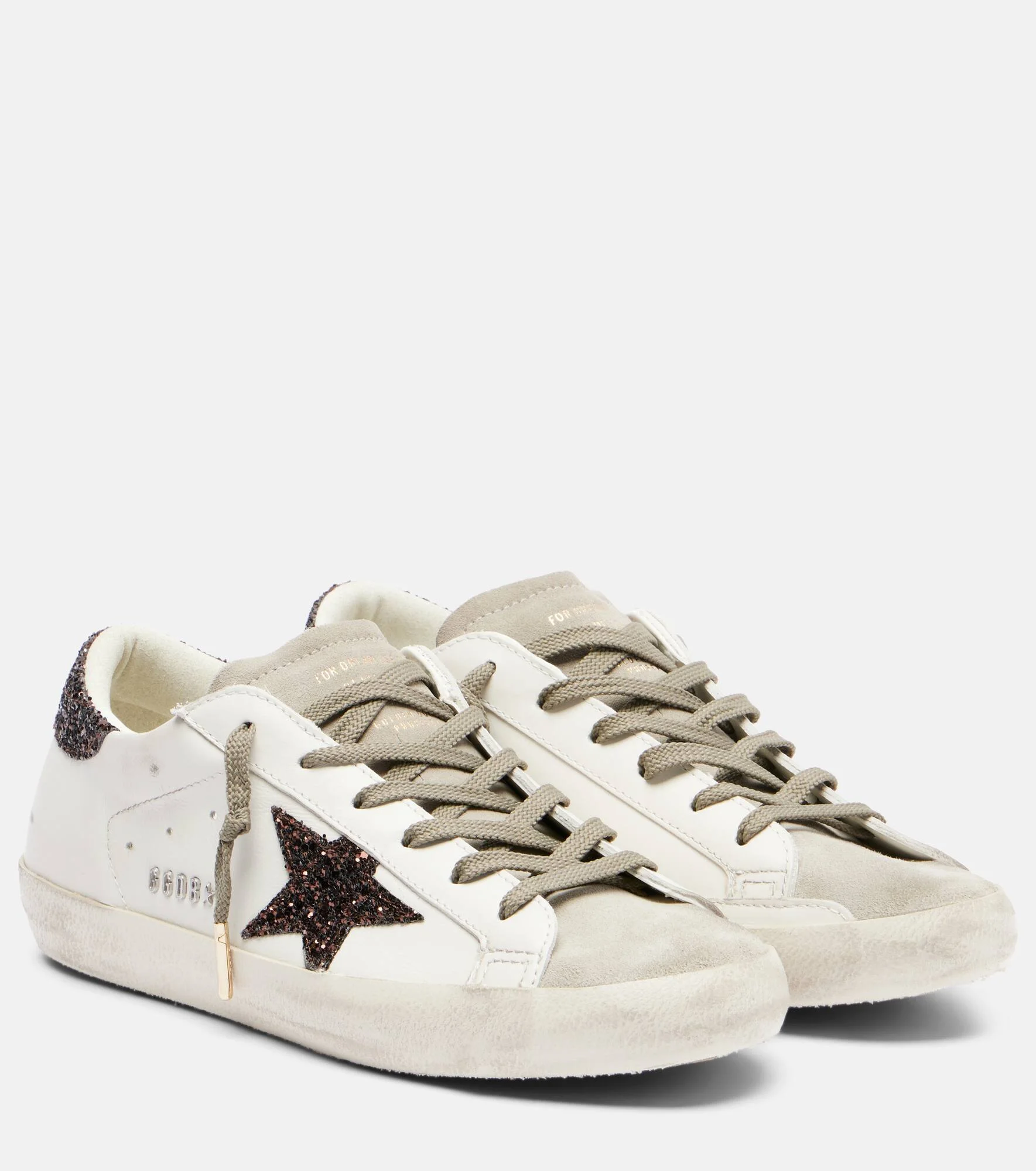 Super Star glitter leather sneakers - 1