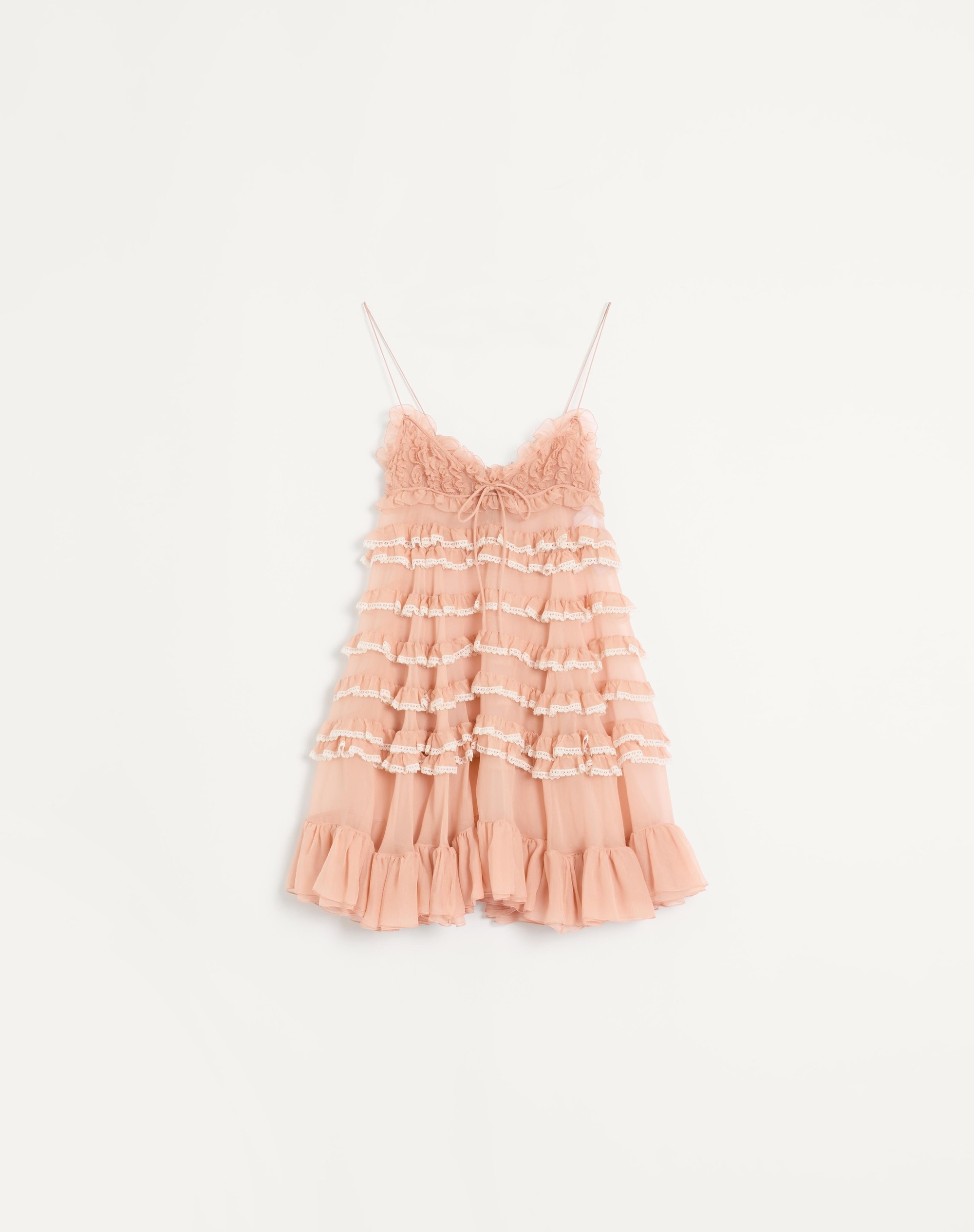 CHIFFON SHORT DRESS - 1