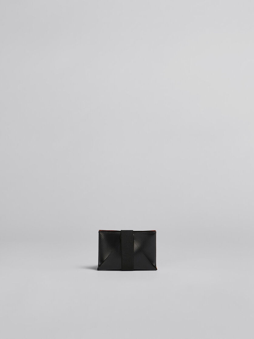 ORANGE AND BLACK ORIGAMI CARD CASE - 3