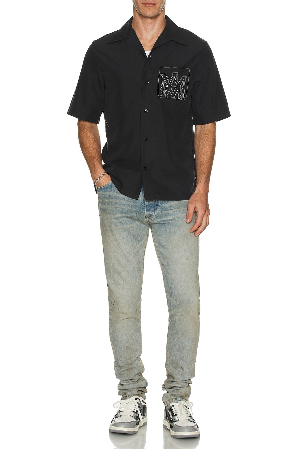 MA Outline Bowling Shirt - 5