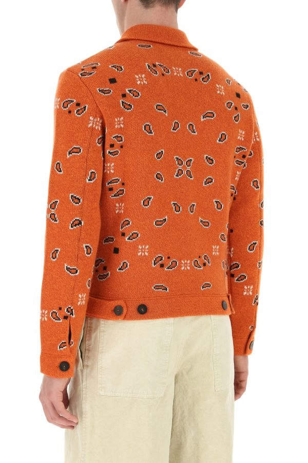 Embroidered wool blend cardigan - 5