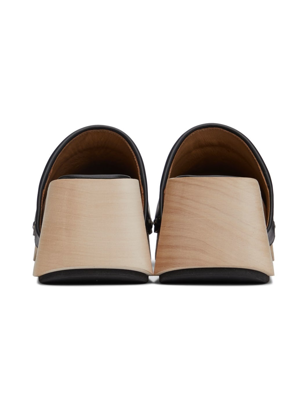 Black Bottone Clogs - 2