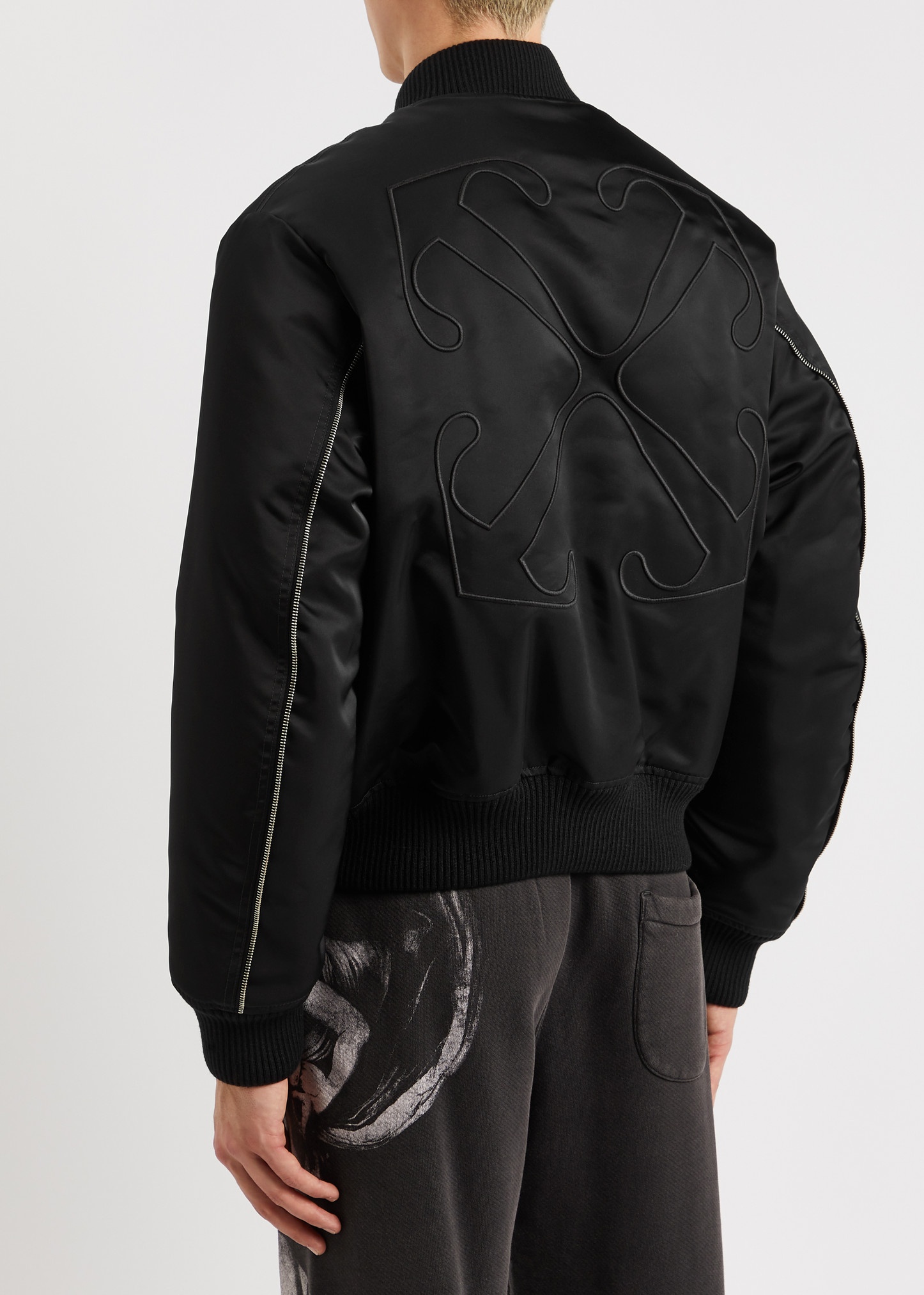 Arrows padded nylon bomber jacket - 3