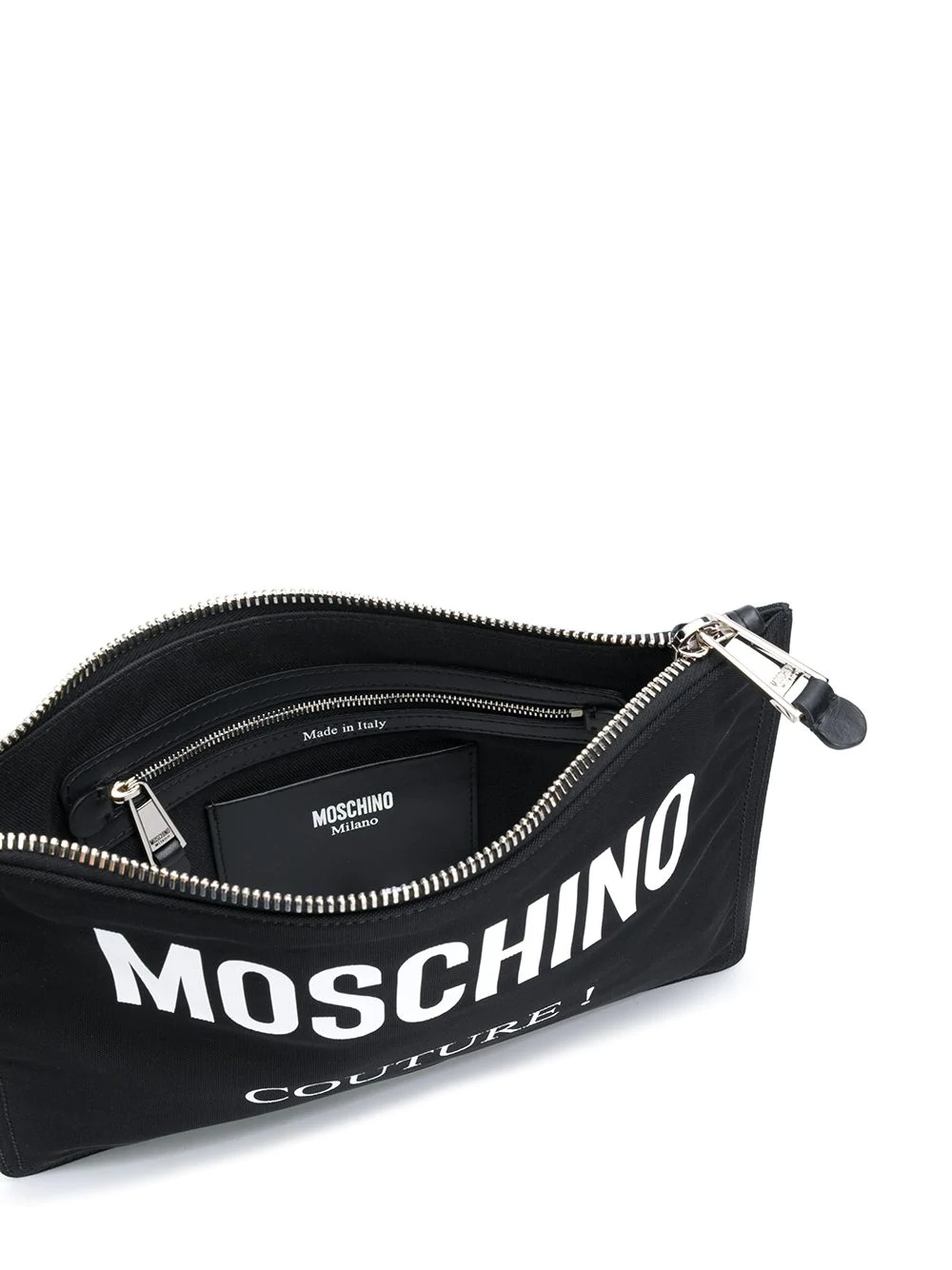 logo-print clutch bag - 5