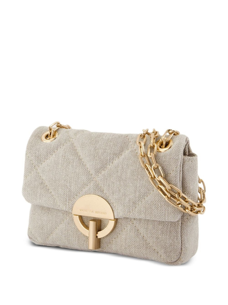 linen quilted shoulder bag 3
