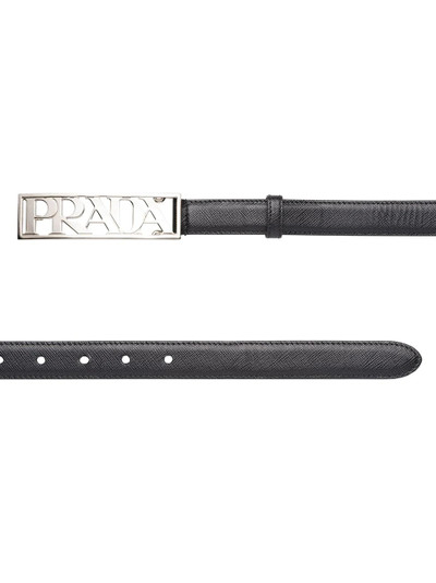 Prada logo-buckle adjustable belt outlook