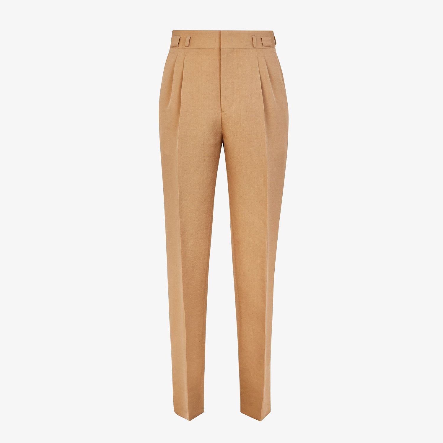 Brown silk pants - 1