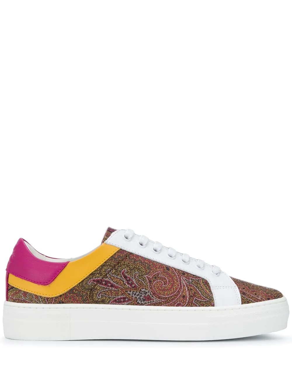 paisley print low-top sneakers  - 1