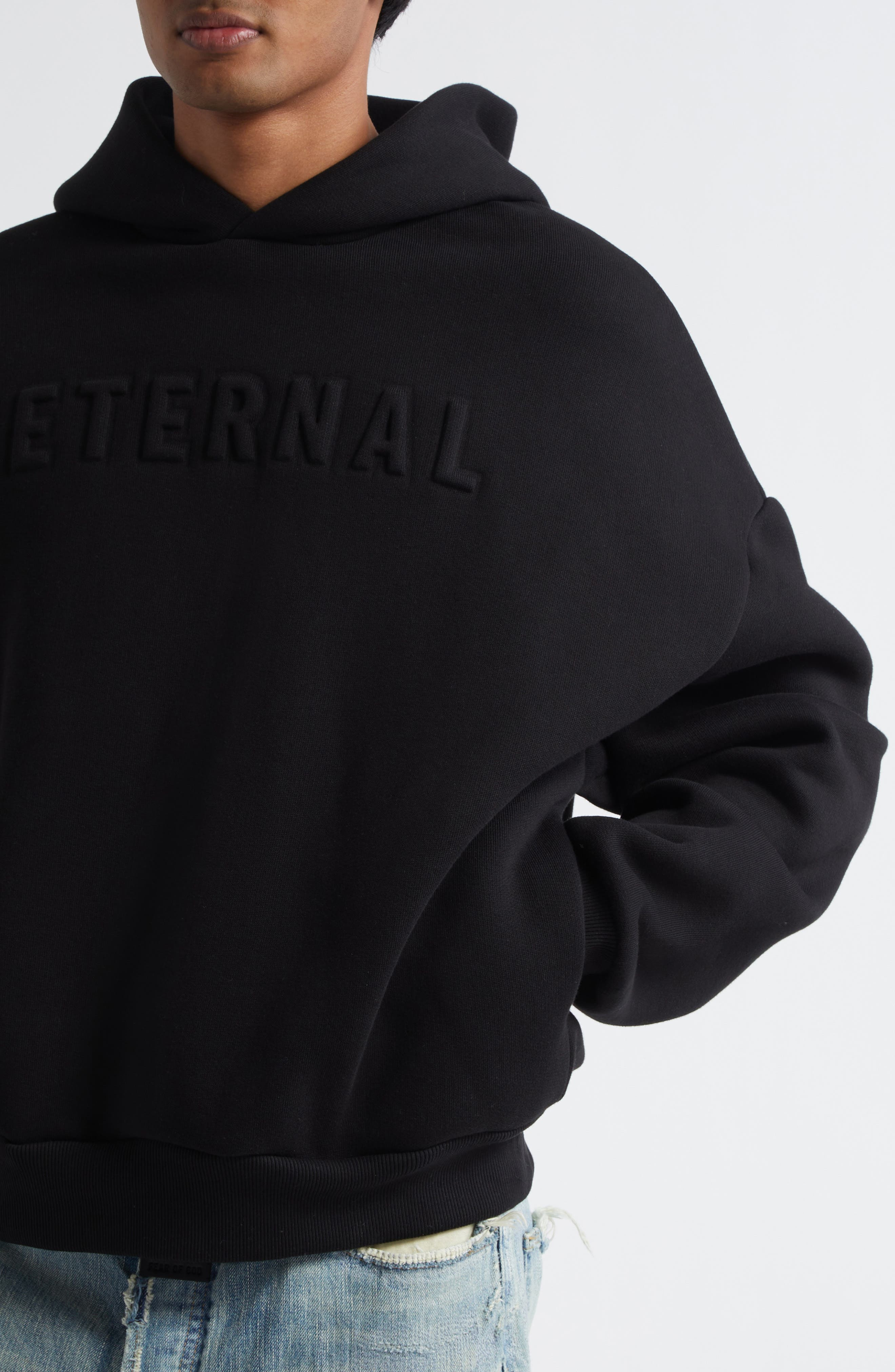 Fear of God Eternal Embossed Logo Hoodie in Black at Nordstrom - 5