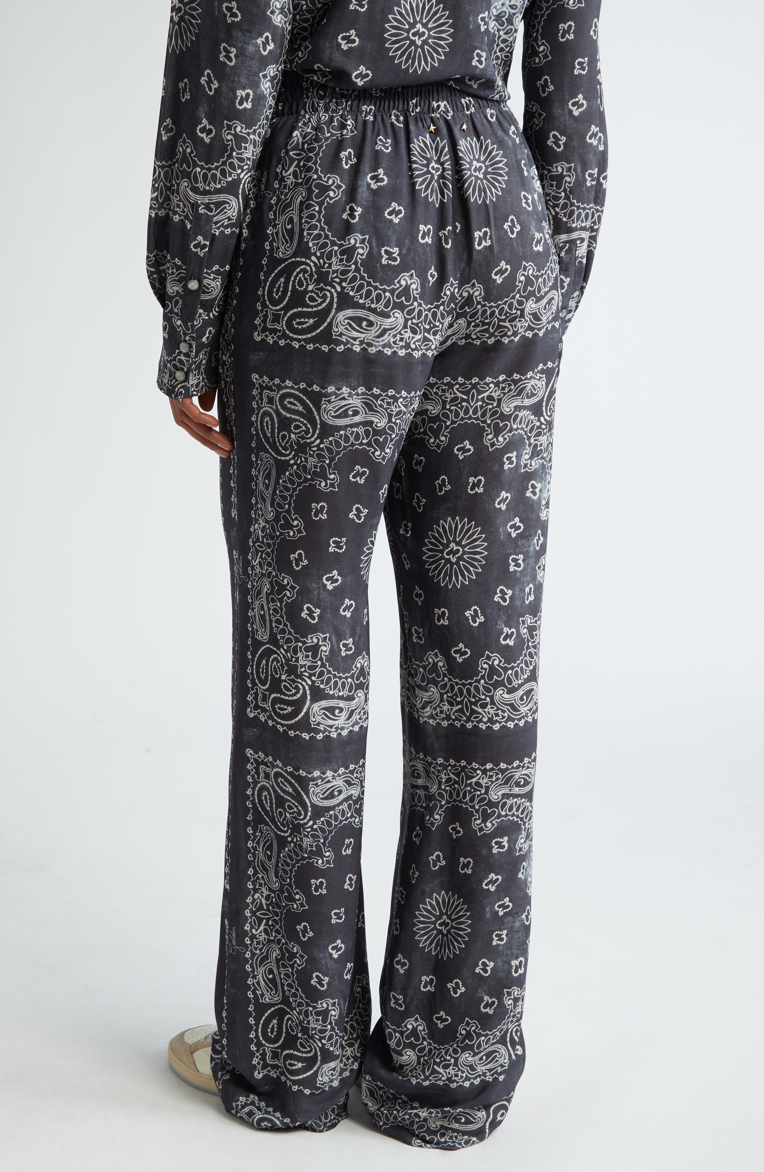 Paisley Print Pants - 3
