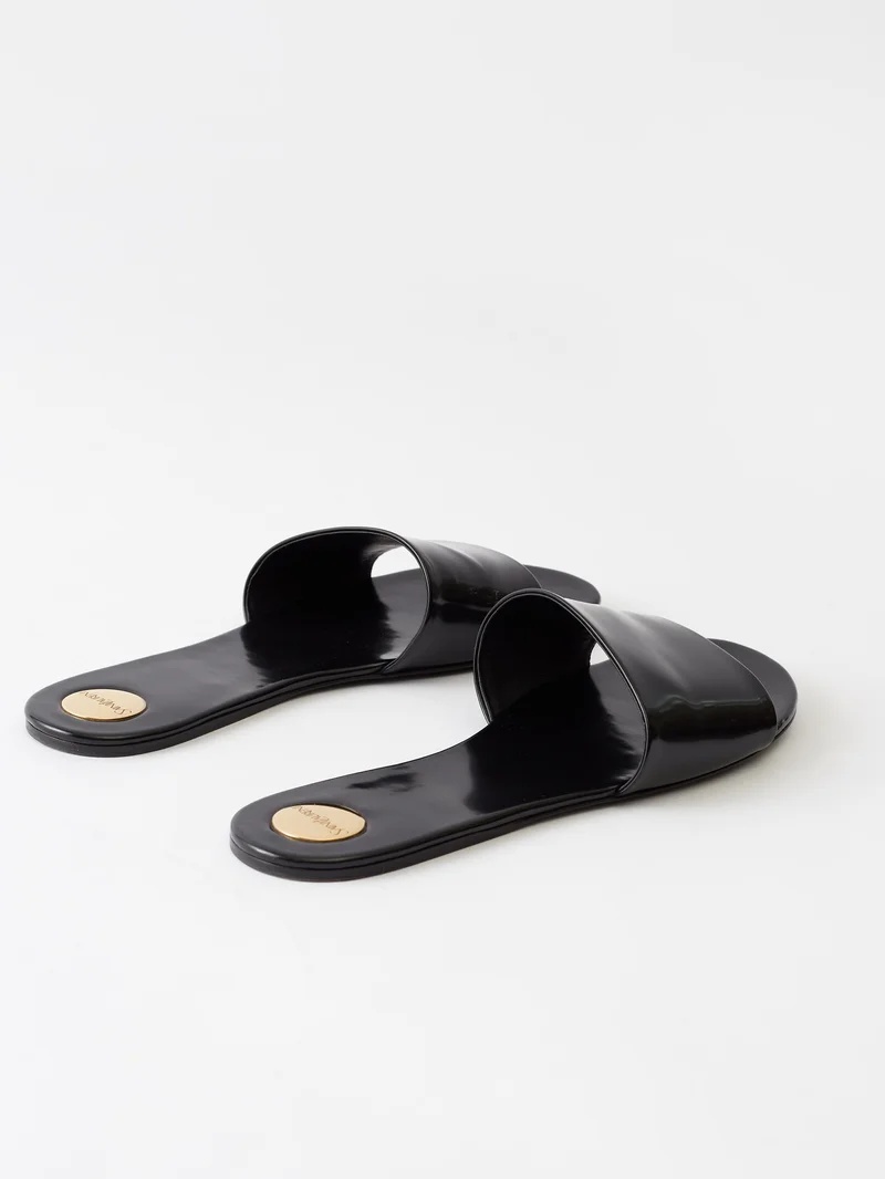 サンダル・ミュール Saint Laurent Black satin Carlyle slippers Saint Laurent Black Satin Carlyle Slippers for Women Online