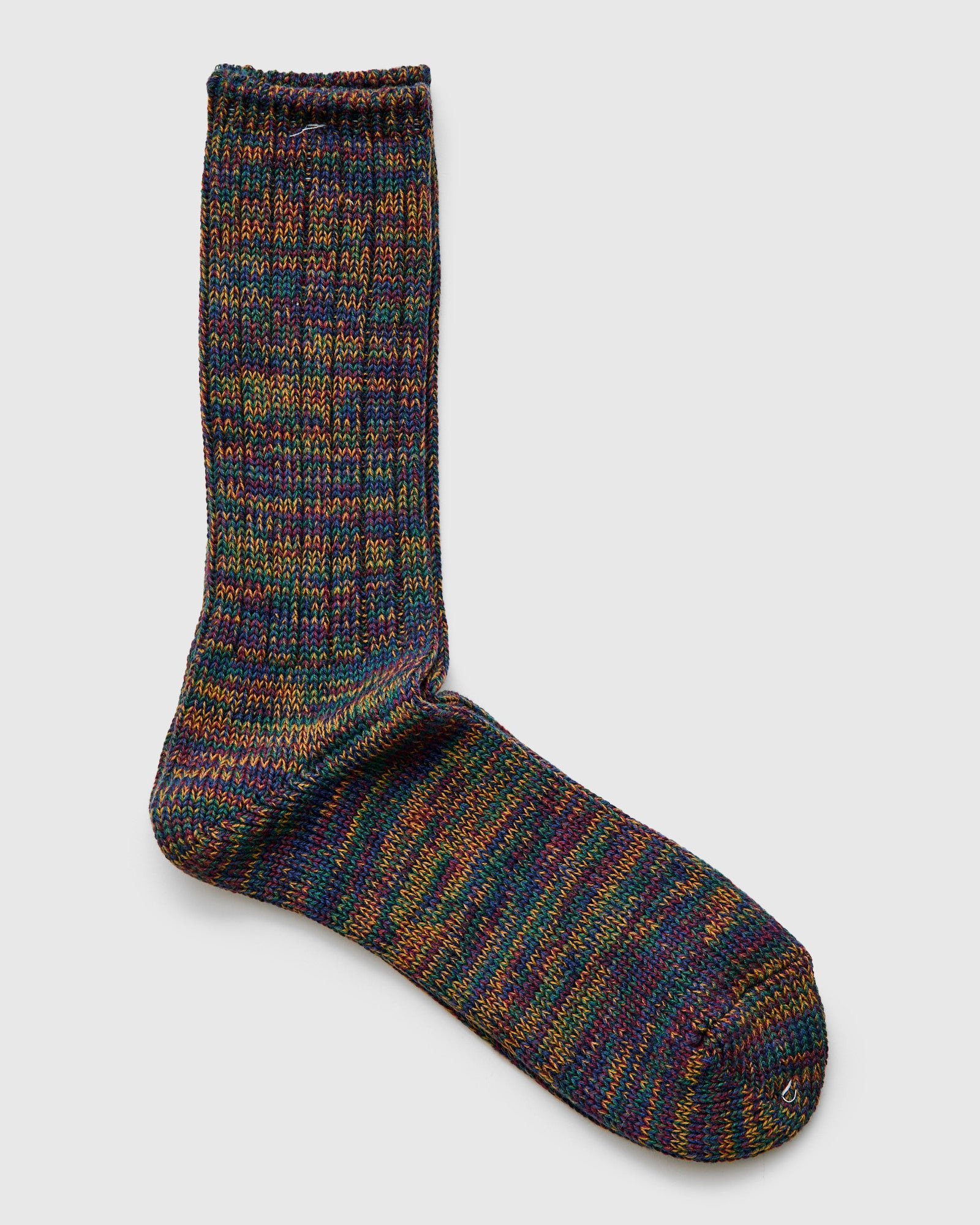 Melange Crew Sock in Ivy League - 2