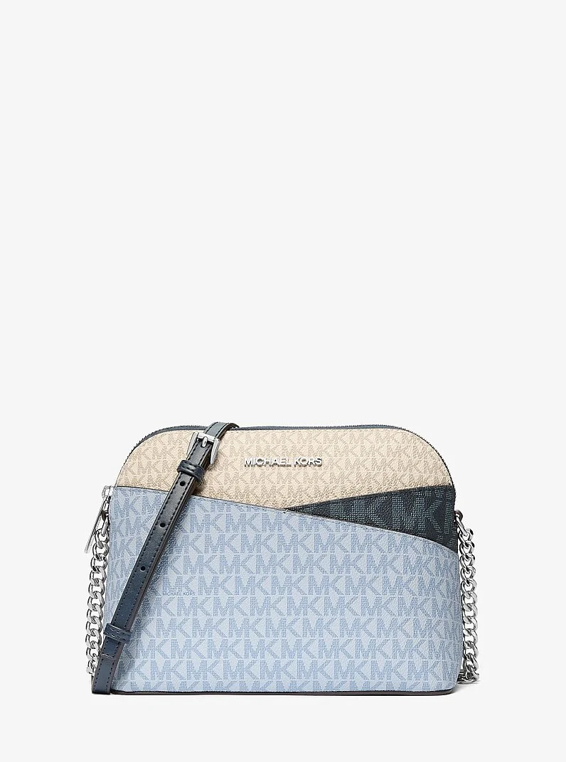 Jet Set Travel Color-Block Signature Logo Crossbody Bag - 1