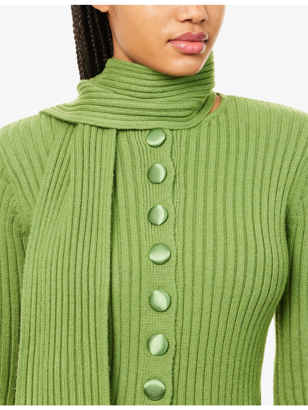 Power Peggy Scarf Knitted Cardigan - 5