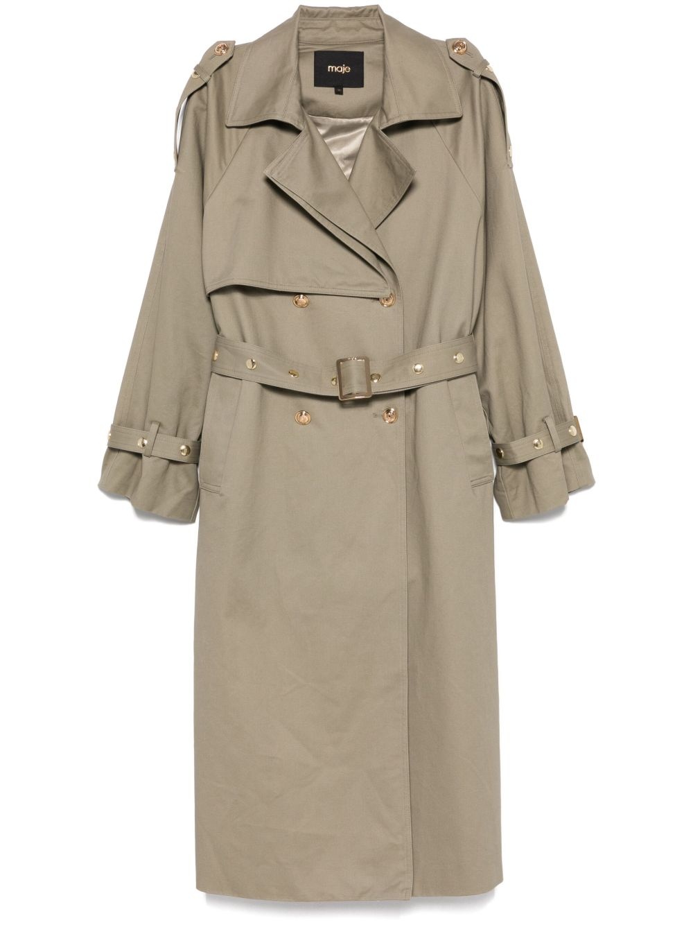 double-breasted trench coat - 1