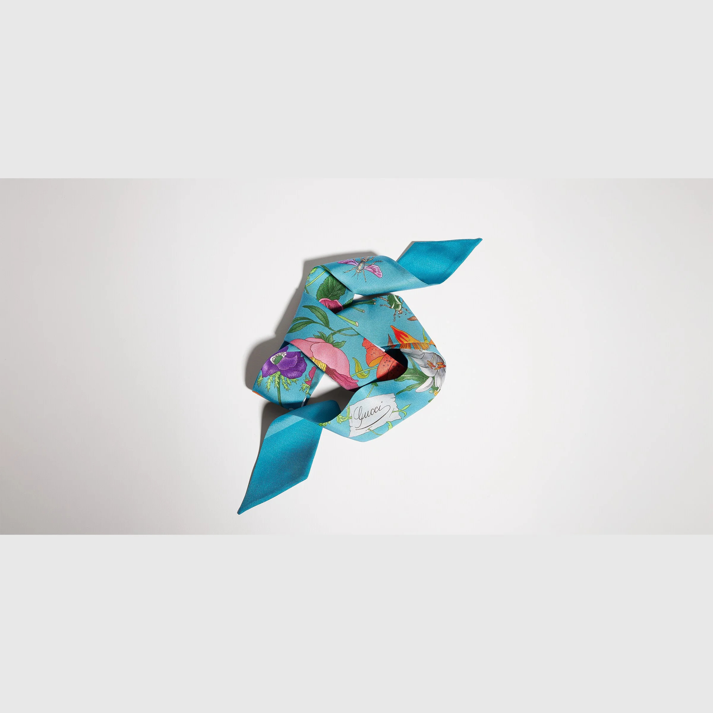 Printed silk twill ribbon - 1