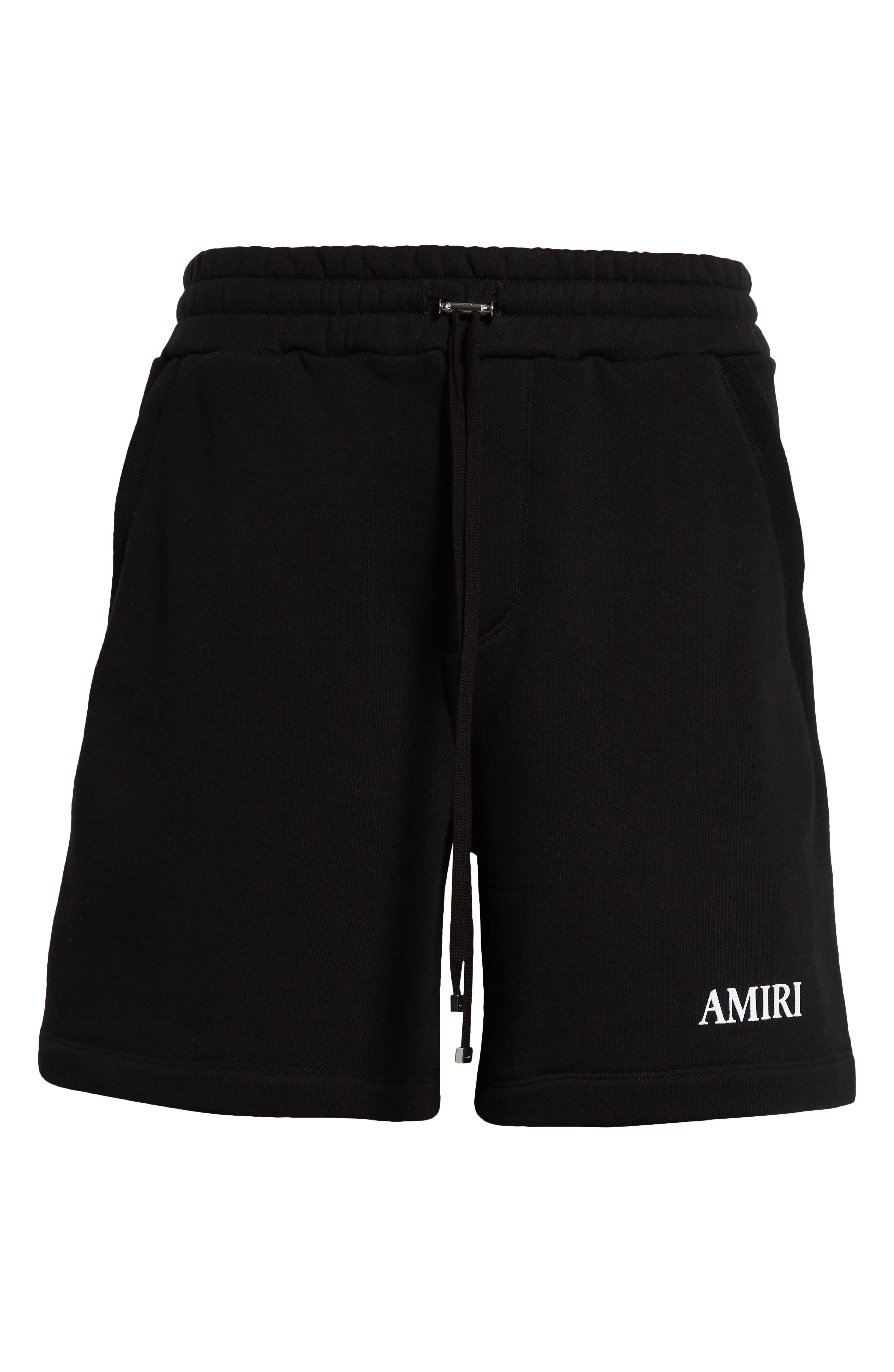 AMIRI Core Logo Cotton Knit Shorts in Black at Nordstrom - 6