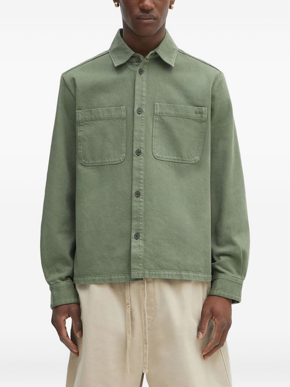 double-pocket long-sleeve shirt - 1