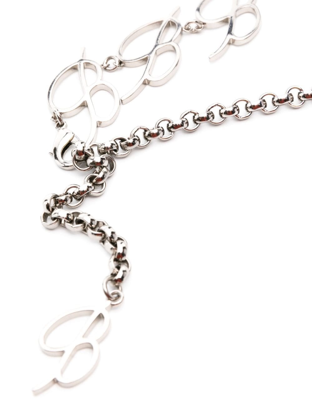 logo-plaque chain belt - 4
