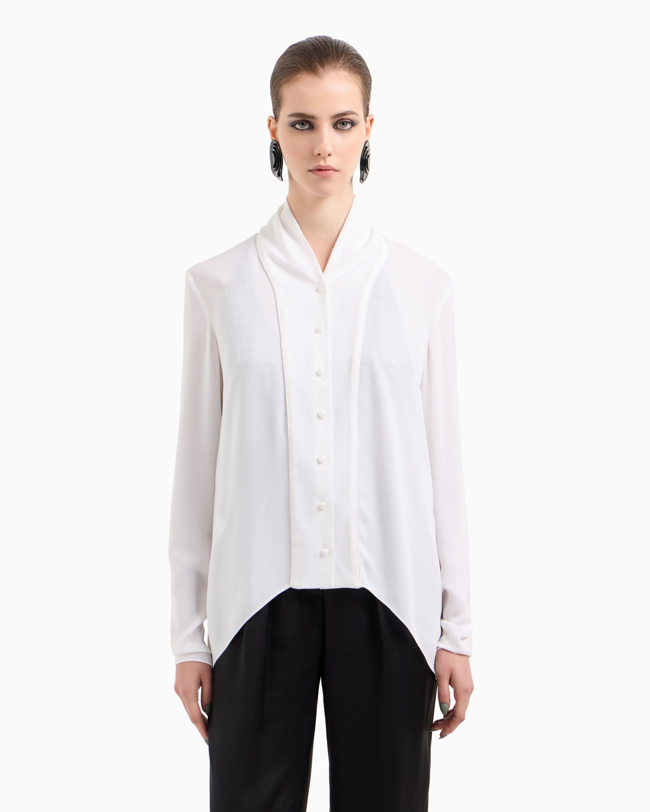 TRIPLE SILK GEORGETTE SHIRT - 4