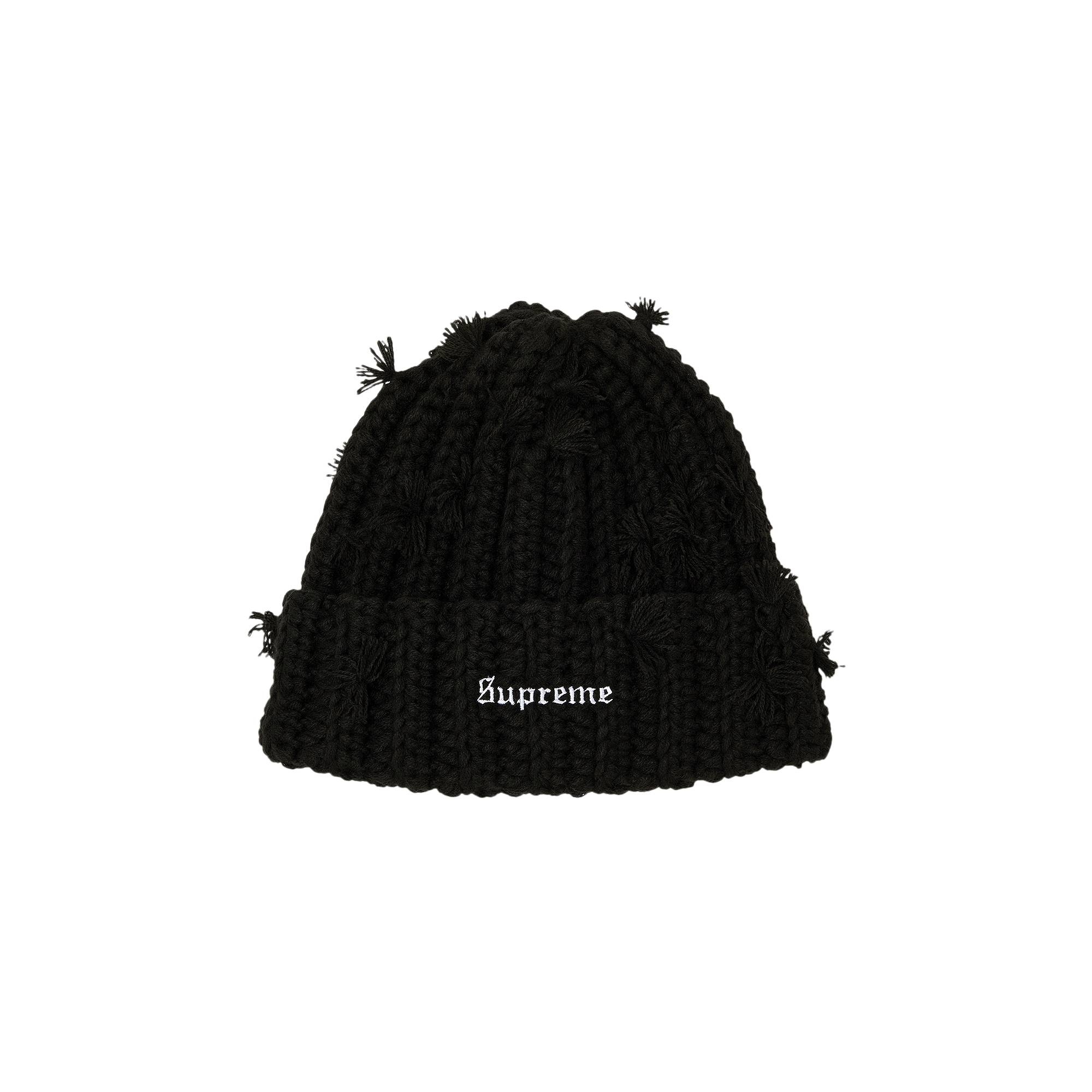 Supreme Supreme Hand Tied Beanie 'Black' | REVERSIBLE